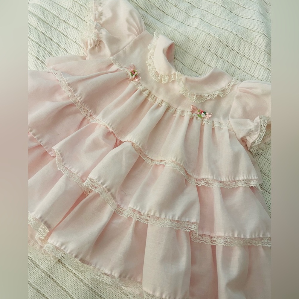 Vintage Ruffle tier dress